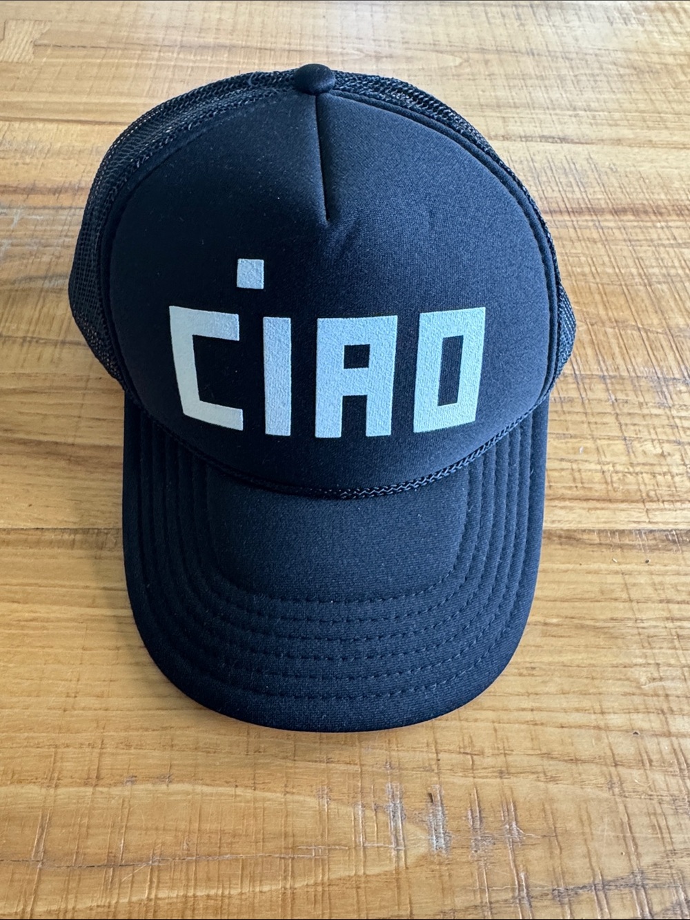 Clare V. Black Mesh Trucker Hat